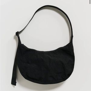 Baggu Medium Crescent Nylon Bag - Black